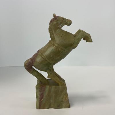 -262- COLLECTIBLE | Marble / Stone Horse Sculptures