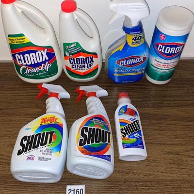 Clorox and Shout Cleaner Lot