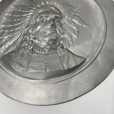 -268- VINTAGE | Cast Geronimo-Apache Native American Indian Art Piece