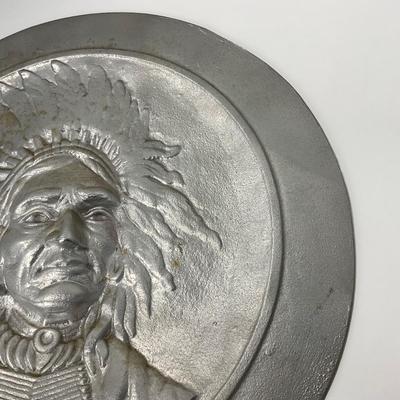 -268- VINTAGE | Cast Geronimo-Apache Native American Indian Art Piece