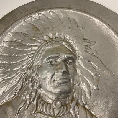 -268- VINTAGE | Cast Geronimo-Apache Native American Indian Art Piece