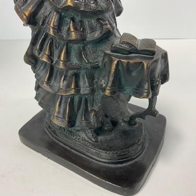 -270- VINTAGE | Metal Victorian Style Statue