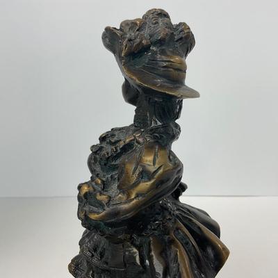 -270- VINTAGE | Metal Victorian Style Statue