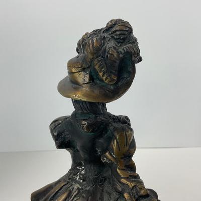 -270- VINTAGE | Metal Victorian Style Statue