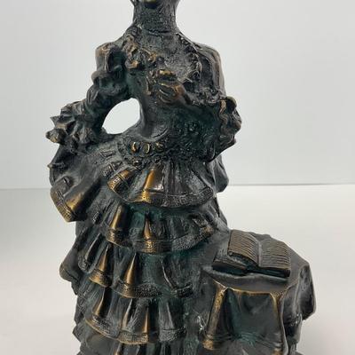-270- VINTAGE | Metal Victorian Style Statue