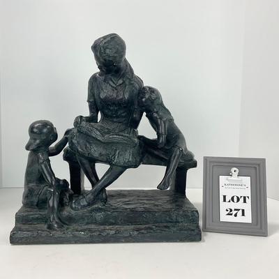 -271- COLLECTIBLE | Large Mother reading Statue | Daniel Brown 1999