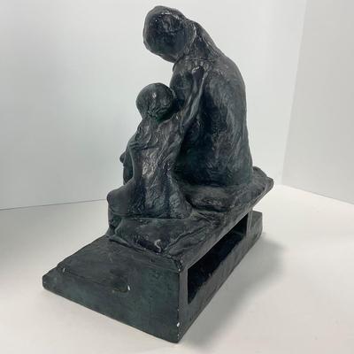 -271- COLLECTIBLE | Large Mother reading Statue | Daniel Brown 1999