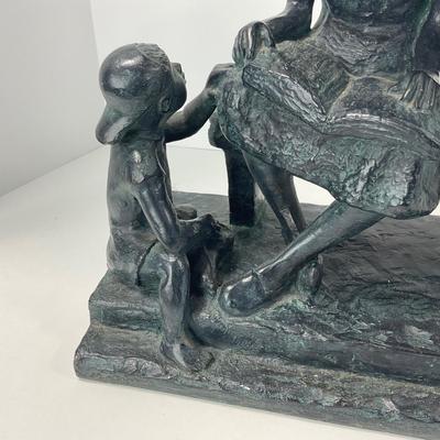 -271- COLLECTIBLE | Large Mother reading Statue | Daniel Brown 1999