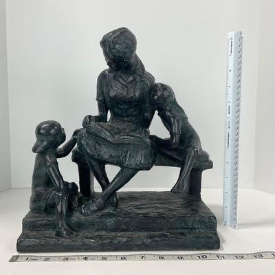 -271- COLLECTIBLE | Large Mother reading Statue | Daniel Brown 1999