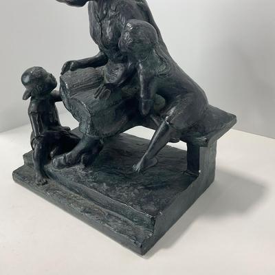 -271- COLLECTIBLE | Large Mother reading Statue | Daniel Brown 1999