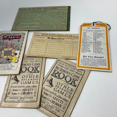 -279- COLLECTIBLE | Early 1900â€™s Game Lot
