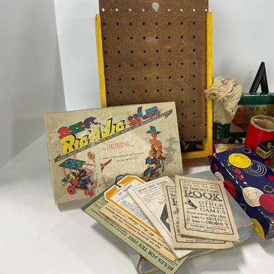 -279- COLLECTIBLE | Early 1900â€™s Game Lot