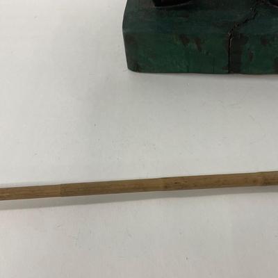 -284- COLLECTIBLE | Wooden Golfer & Gold Club