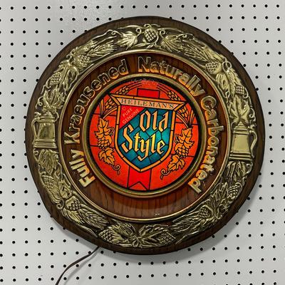 -287- BEER | Old Style Lighted Beer Sign