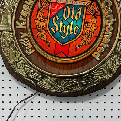 -287- BEER | Old Style Lighted Beer Sign