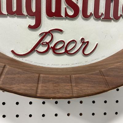 -288- BEER | Vintage 1950â€™s Augustiner Beer Sign Wagner Brewery Ohio