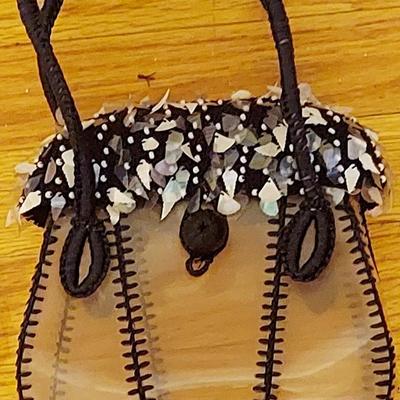 VTG Rare 1960s Plastic Sea Shells Bag