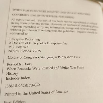When Peacocks were Roasted and Mullet was Fried by Doris Reynolds - Autographed