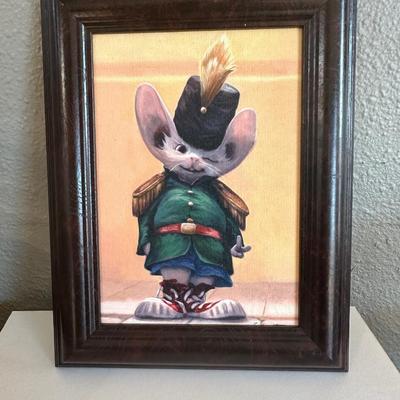 Filgate Squeak Mouse Cartoon Framed Canvas