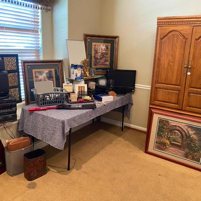 Lot 21: Home Decor, Armoire & More (Downstairs)