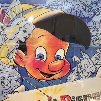 FULL SIZE â€œPINOCCHIOâ€ DISNEY MOVIE POSTER FRAMED