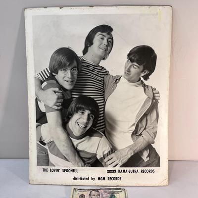 VINTAGE LOVINâ€™ SPOONFUL BAND PHOTO POSTER ON THICK BOARD