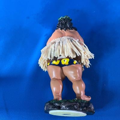 ALOHA BOBBLE HAPPY HAWAIIAN UKELELE PLAYER WITH GRASS SKIRT, LEI, HEADPIECE