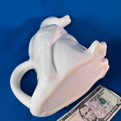 WHITE CERAMIC DUCK PITCHER