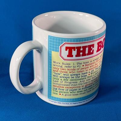 HUMOROUS â€œTHE BOSSâ€ COFFEE MUG 