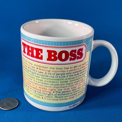 HUMOROUS â€œTHE BOSSâ€ COFFEE MUG 