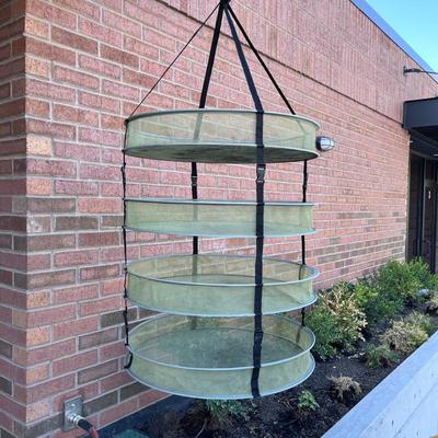 4-TIER HANGING FRUIT VEGETABLE AIR DRYING RACK