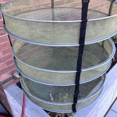 4-TIER HANGING FRUIT VEGETABLE AIR DRYING RACK