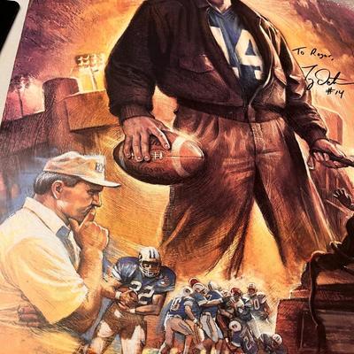 AUTOGRAPHED TY DETMER â€œTHE FINAL CRUSADEâ€ BYU FOOTBALL POSTER