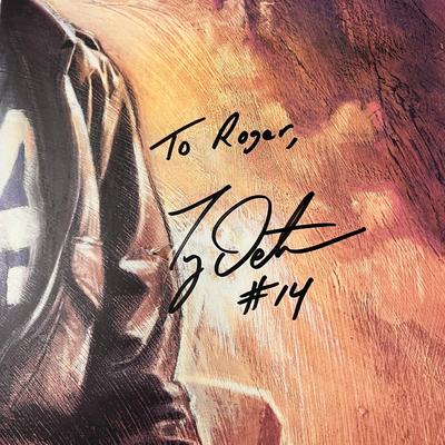 AUTOGRAPHED TY DETMER â€œTHE FINAL CRUSADEâ€ BYU FOOTBALL POSTER