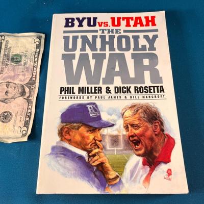 â€œBYU vs. UTAH- THE UNHOLY WARâ€ BOOK by PHIL MILLER & DICK ROSETTA