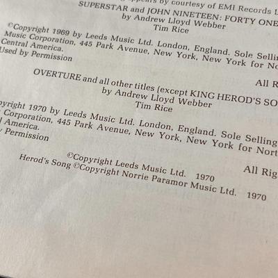 1970 â€œJESUS CHRIST SUPERSTARâ€ PROGRAM LONDON PERFORMANCE 