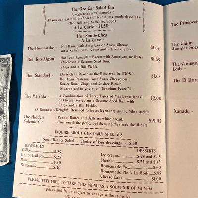 CHARLIE STEENâ€™S MI VIDA STEAK HOUSE MOAB UTAH MENU