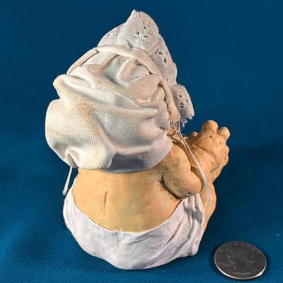 ARTIST SIGNED AND NUMBERED WAILING BABY FIGURINE