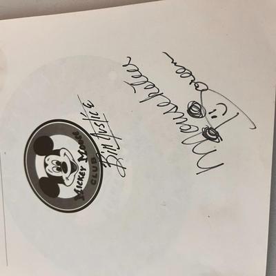â€œTHE OFFICIAL MICKEY MOUSE CLUB BOOKâ€ by LORRAINE SANTOLI 3 AUTOGRAPHS