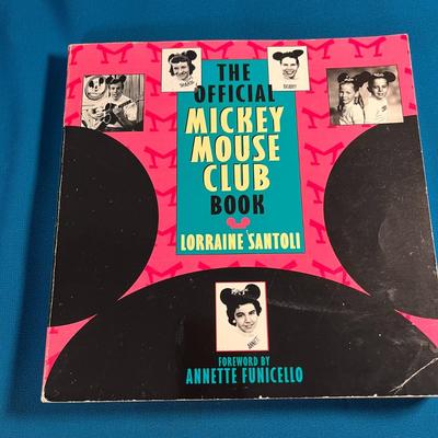 â€œTHE OFFICIAL MICKEY MOUSE CLUB BOOKâ€ by LORRAINE SANTOLI 3 AUTOGRAPHS