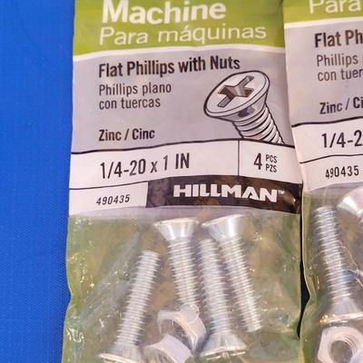 Flat Phillips with Nuts Screws and Quick Splices