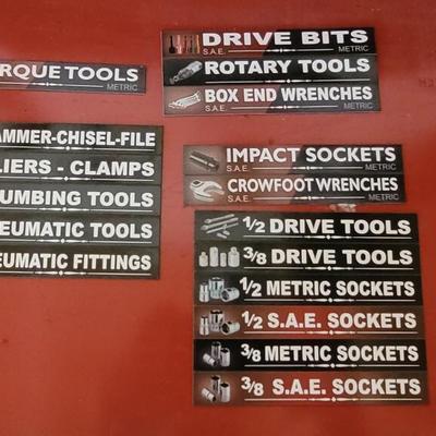 Tool Box and Magnetic Labels