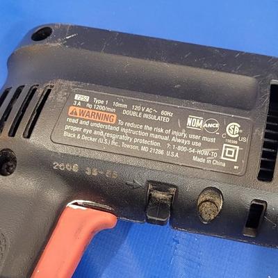 Electric Black & Decker Drill with Bits