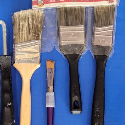 Paint brushes and roller