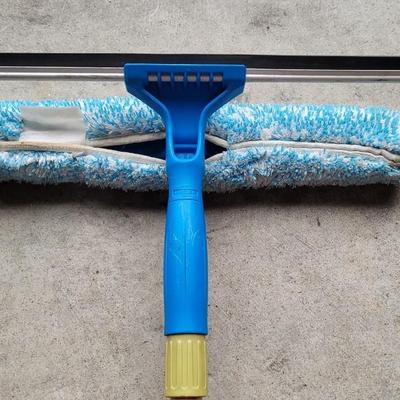 Telescopic Pole and Window Cleaning Squeegee