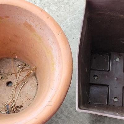 (2) Large Gardening Pots