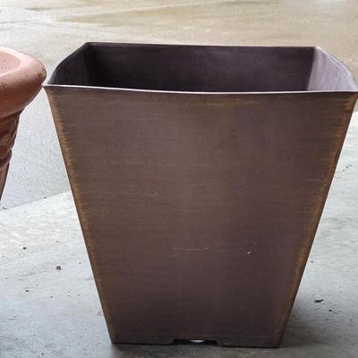 (2) Large Gardening Pots