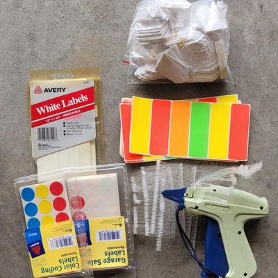 Labels and Pricing Gun with Tags
