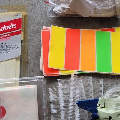 Labels and Pricing Gun with Tags