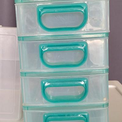 2 Drawer Storage, 4 Drawer Mini Storage, and Organizer